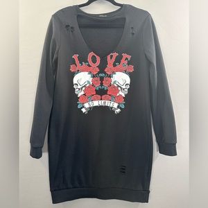 Punk Sweatshirt Dress